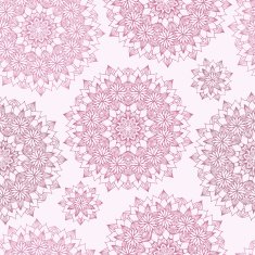 Seamless background with hand-drawn floral pattern N9
