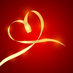 Valentines day ribbon