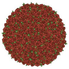 Vector background with roses N2