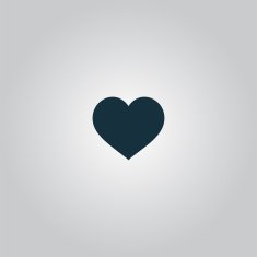Flat heart icon N2