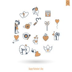 Happy Valentines Day Icons N373