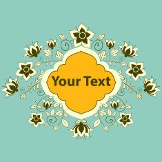 flower label Vector illustration