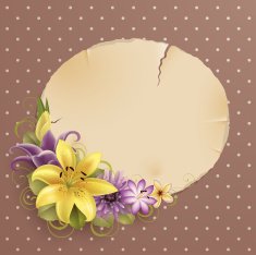 flowers and place for text N5