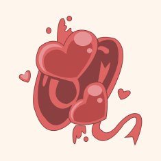 Valentine's Day love heart theme elements N20
