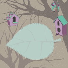 Template for greeting card