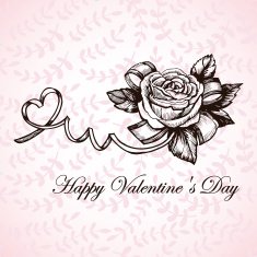 Graphics card with a rose on Valentine's Day N2