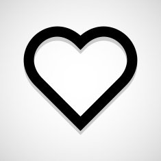 Heart icon great for any use Vector EPS10 N7