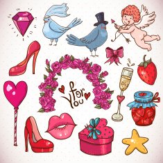 Doodle cartoon love collection N3