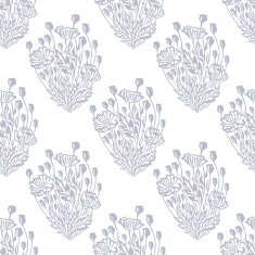 Decorative pattern with poppies N2