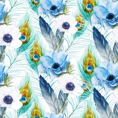 Anemones flowers pattern N6