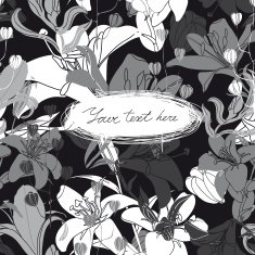 Vector Floral card with place for your text N17