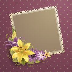 Vintage greeting card with flowers N9