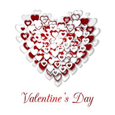 Valentines Day red Heart Design