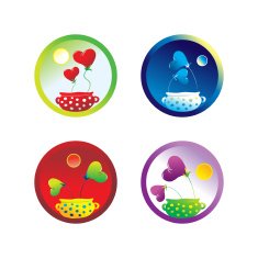 Heart icon set N5