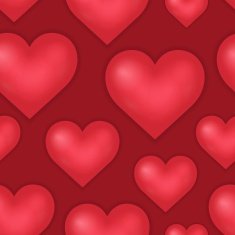 Heart theme seamless background 1 N2