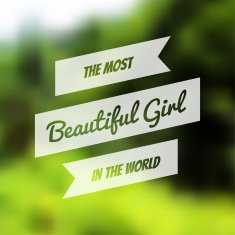 Vector typography on blur background N8