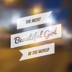 Vector typography on blur background N14