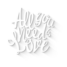 Doodle lettering symbol of love and Valentines day N2