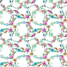 Spring watercolor pattern N2