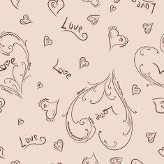 Sketch heart pattern N2