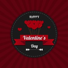 Valentine's Day greeting card illustration N2