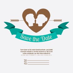 Wedding design over white background vector illustration N4