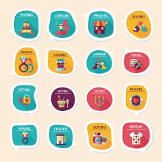 Valentine&acirc;ÂÂs Day speech bubble banner flat design background se N82