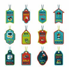 Valentine&acirc;ÂÂs Day tag banner flat design background set eps10 N3