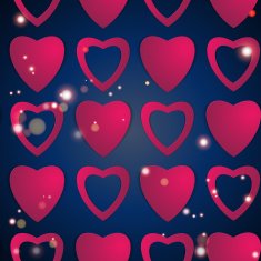 Valentines day Abstract paper hearts Love Valentine background with hearts N108