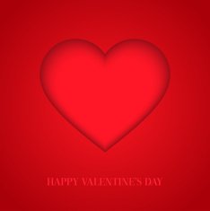 Valentines day card with heart N2