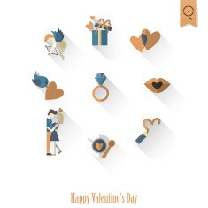 Happy Valentines Day Icons N382