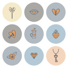 Happy Valentines Day Icons N392