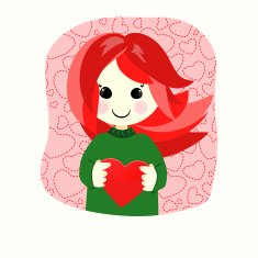 Valentine`s Day girl N2