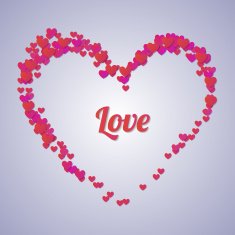 Big heart from little red hearts N2