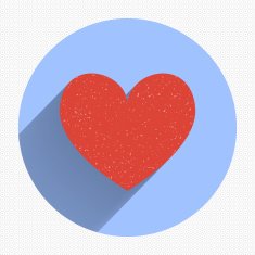 Flat heart applique background Vector illustration for your des N5