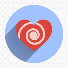 Flat heart applique background Vector illustration for your des N6