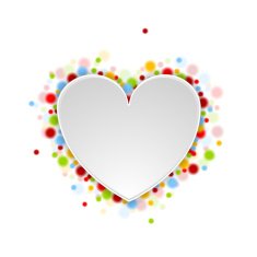 Heart shape with shiny lights N2
