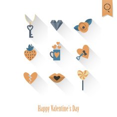 Happy Valentines Day Icons N402