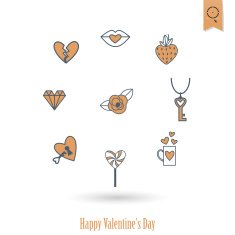 Happy Valentines Day Icons N405
