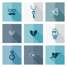 Happy Valentines Day Icons N412