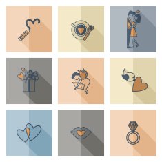 Happy Valentines Day Icons N417