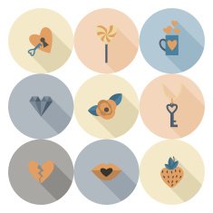 Happy Valentines Day Icons N418