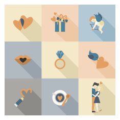 Happy Valentines Day Icons N419