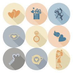 Happy Valentines Day Icons N420