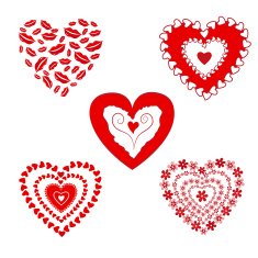 Love hearts set N2