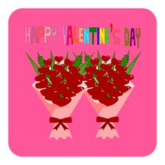 Happy valentine's day Bouquet Heart