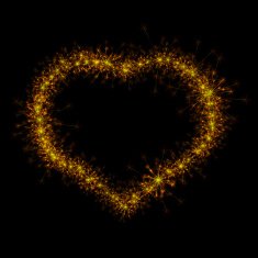 Heart sparkler Vector N2