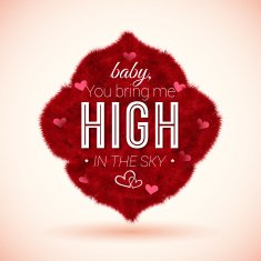 Fluffy icon for Your romantic design Vector illustration N4