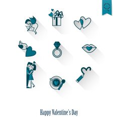 Happy Valentines Day Icons N433