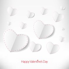 Valentines day love card with heart sign N3